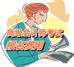 广东省2015年高级会计师考试报名费用
