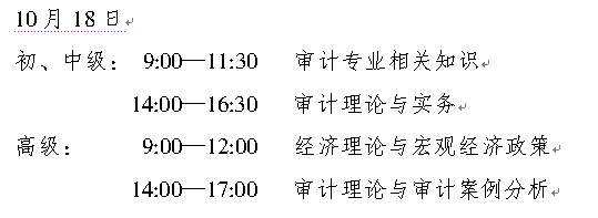 重庆2015年中级审计师考试报名时间5月13日至6月3日