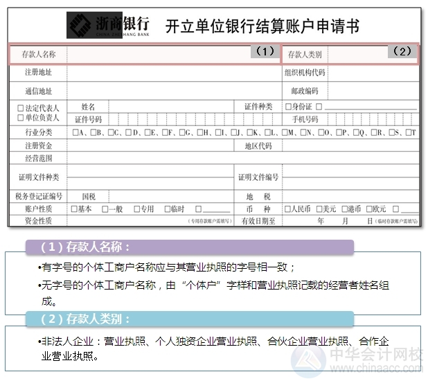 非企业法人基本存款账户开户