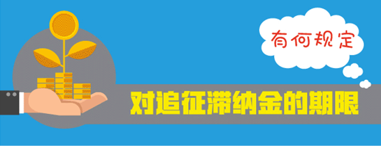 对追征滞纳金的期限有何规定