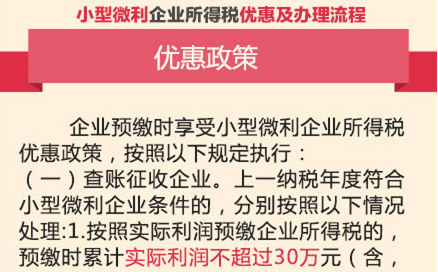 企业预缴时享受小型微利企业所得税优惠，如何执行