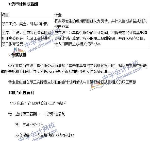 2016年注会《会计》高频考点：短期薪酬的确认与计量