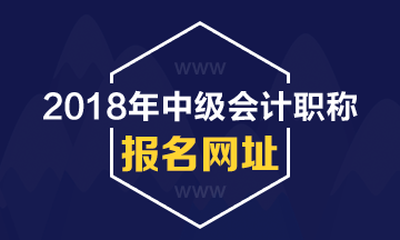 上海2018年中级会计职称考试报名网站