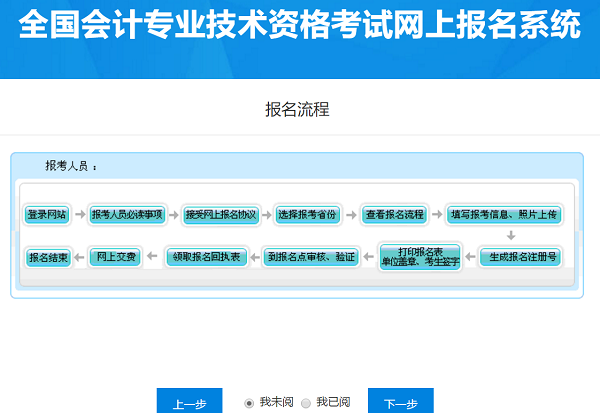 高级会计师考试网上报名流程